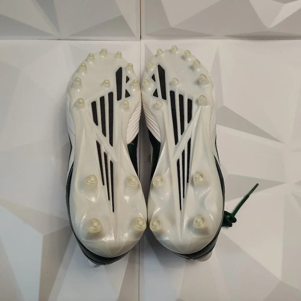 Adidas Mens Football Cleats 16 White Green Shoe Lacrosse Freak Carbon Mid - Picture 9 of 13